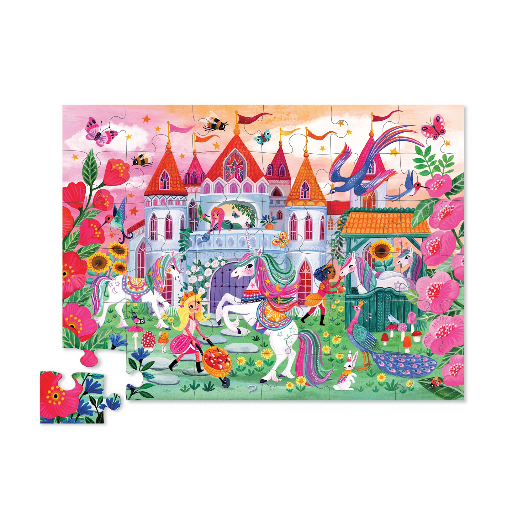 Crocodile Creek Floor Puzzle, 36 Pieces - Unicorn Castle