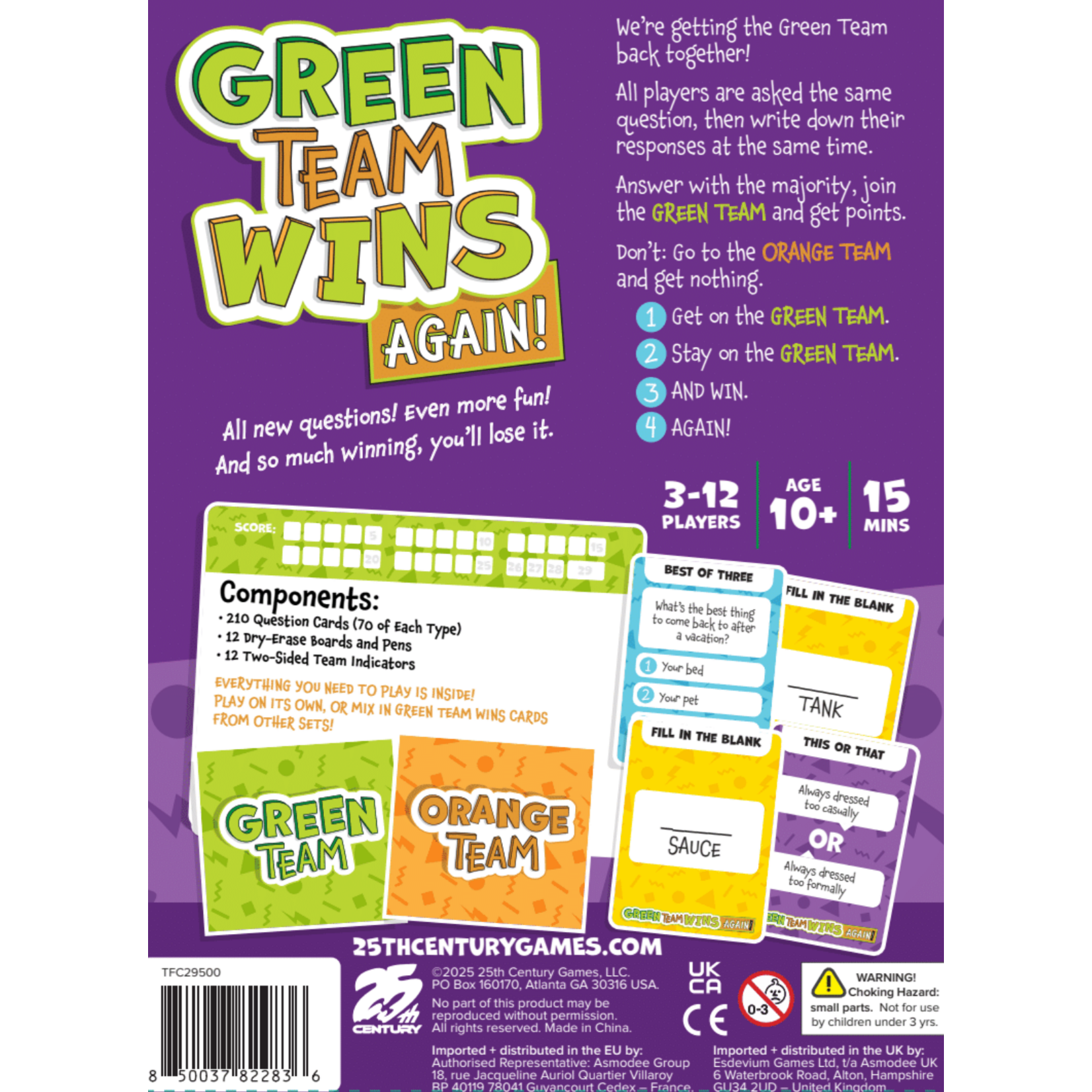 Green Team Wins Again!