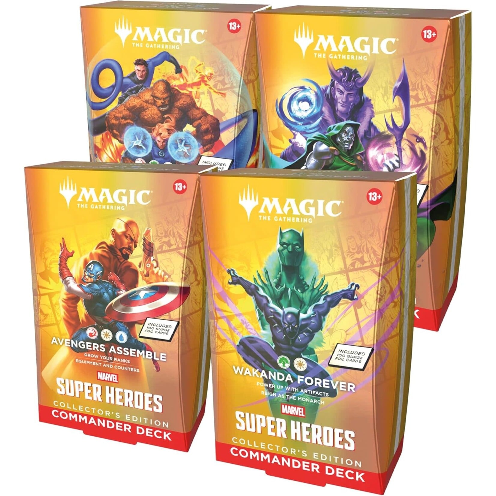 Wizards of the Coast Marvel Super Heroes Collector Commander Decks Bundle