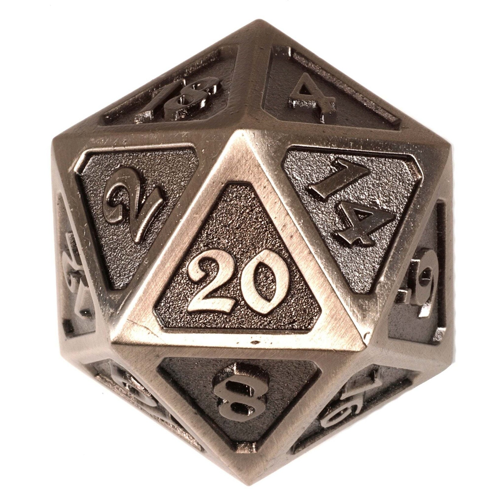 Die Hard Dice Dire d20 - Mythica Battleworn Silver