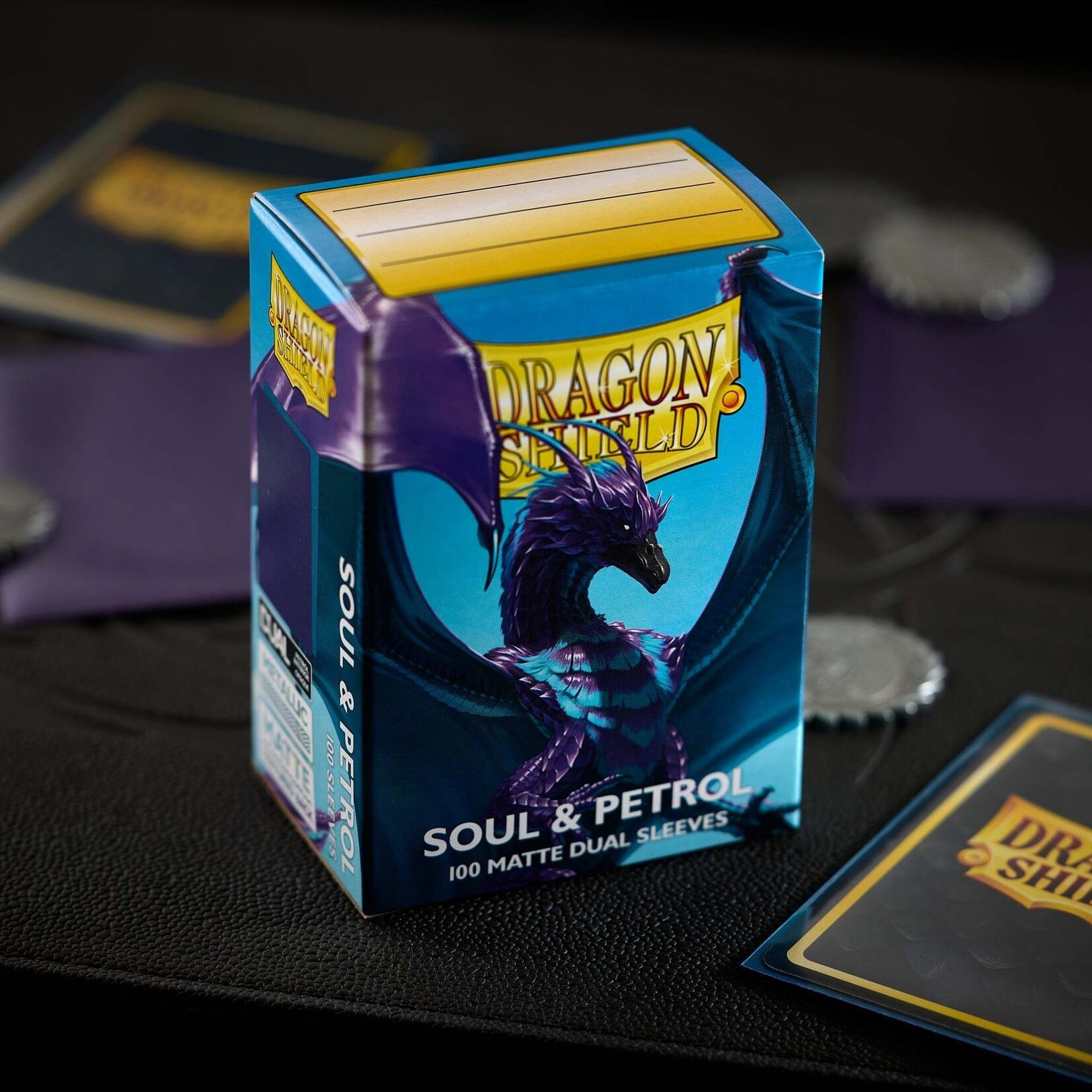 Dragon Shield Standard Size Matte Dual Sleeves - Soul & Petrol (100ct)