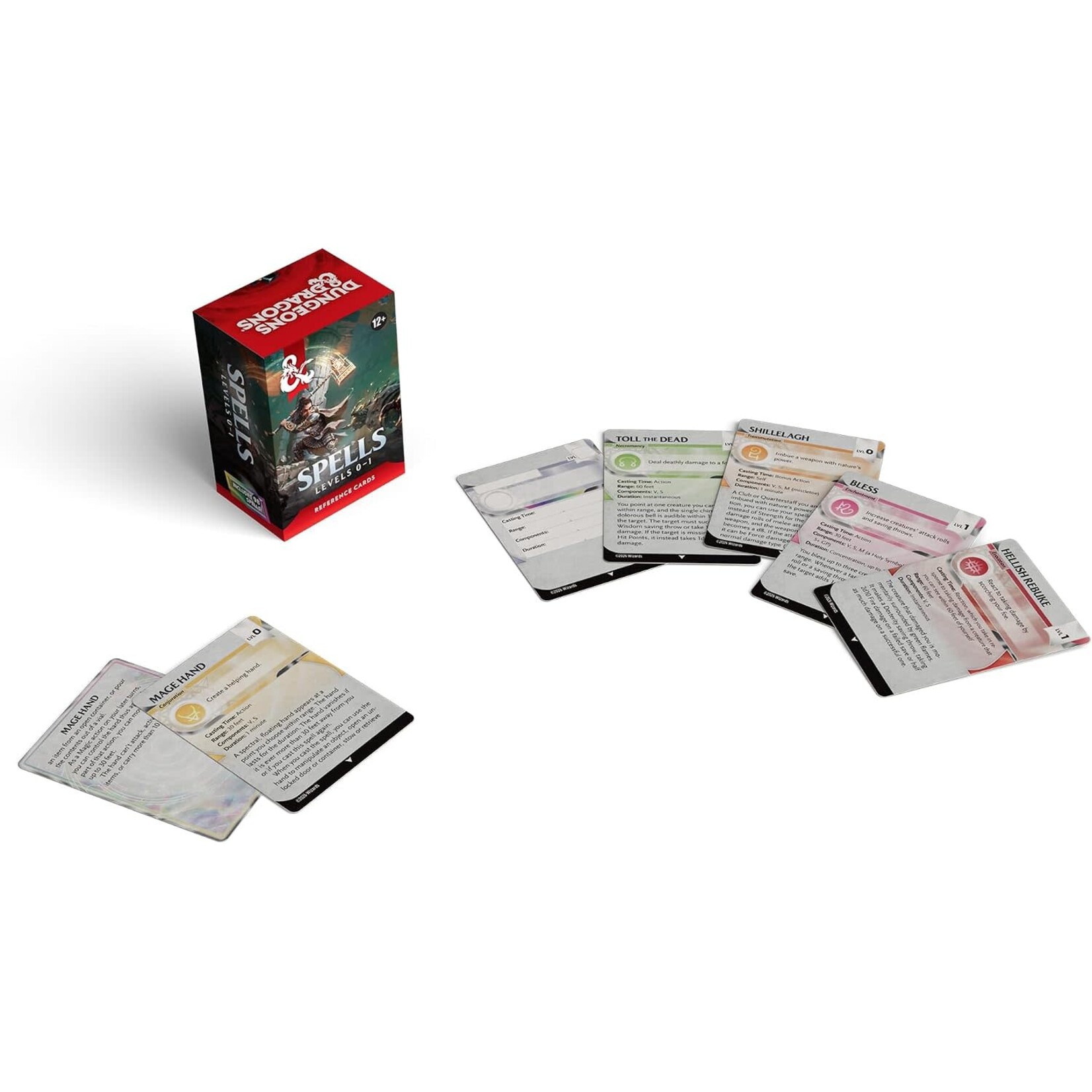 Wizards of the Coast D&D Reference Cards: Spells - Levels 0-1
