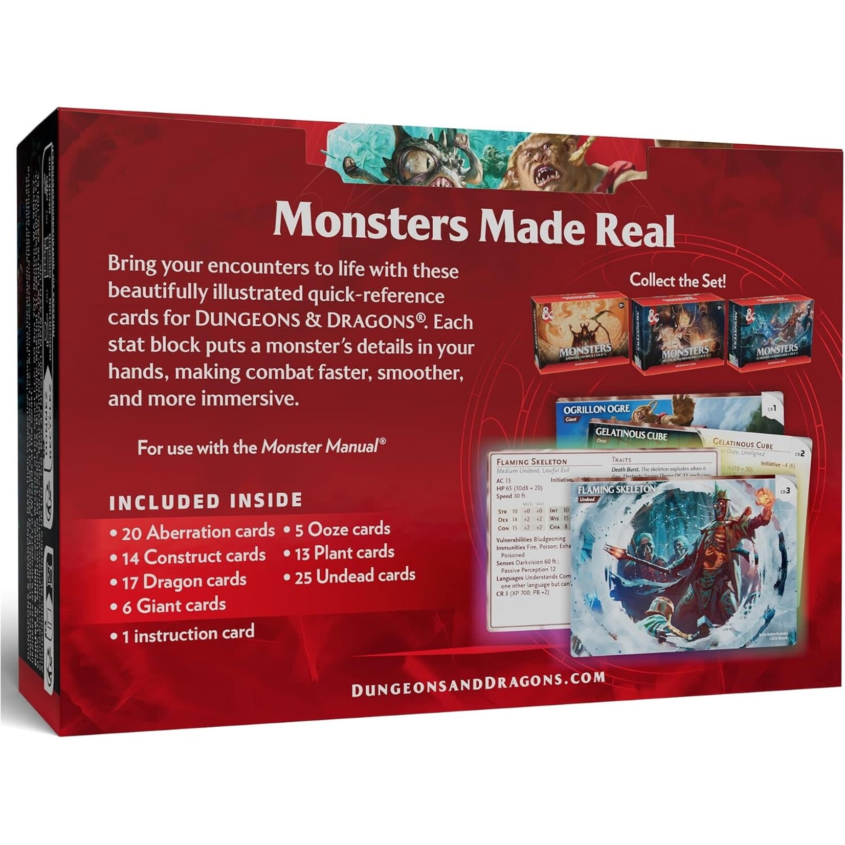 Wizards of the Coast D&D Reference Cards: Monsters - Fearsome and Ferocious