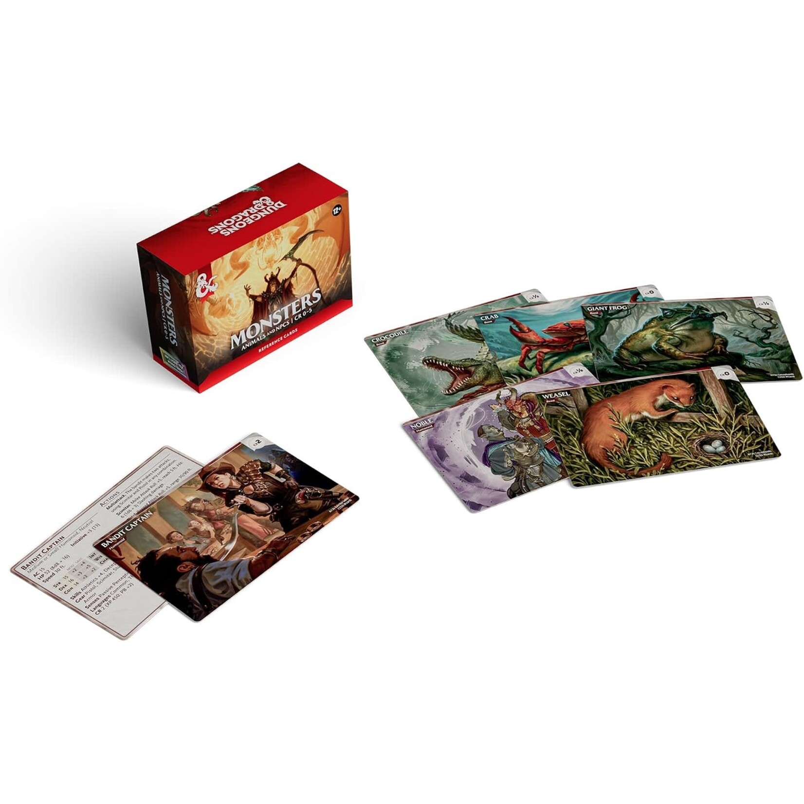 Wizards of the Coast D&D Reference Cards: Monsters - Animals and NPCs