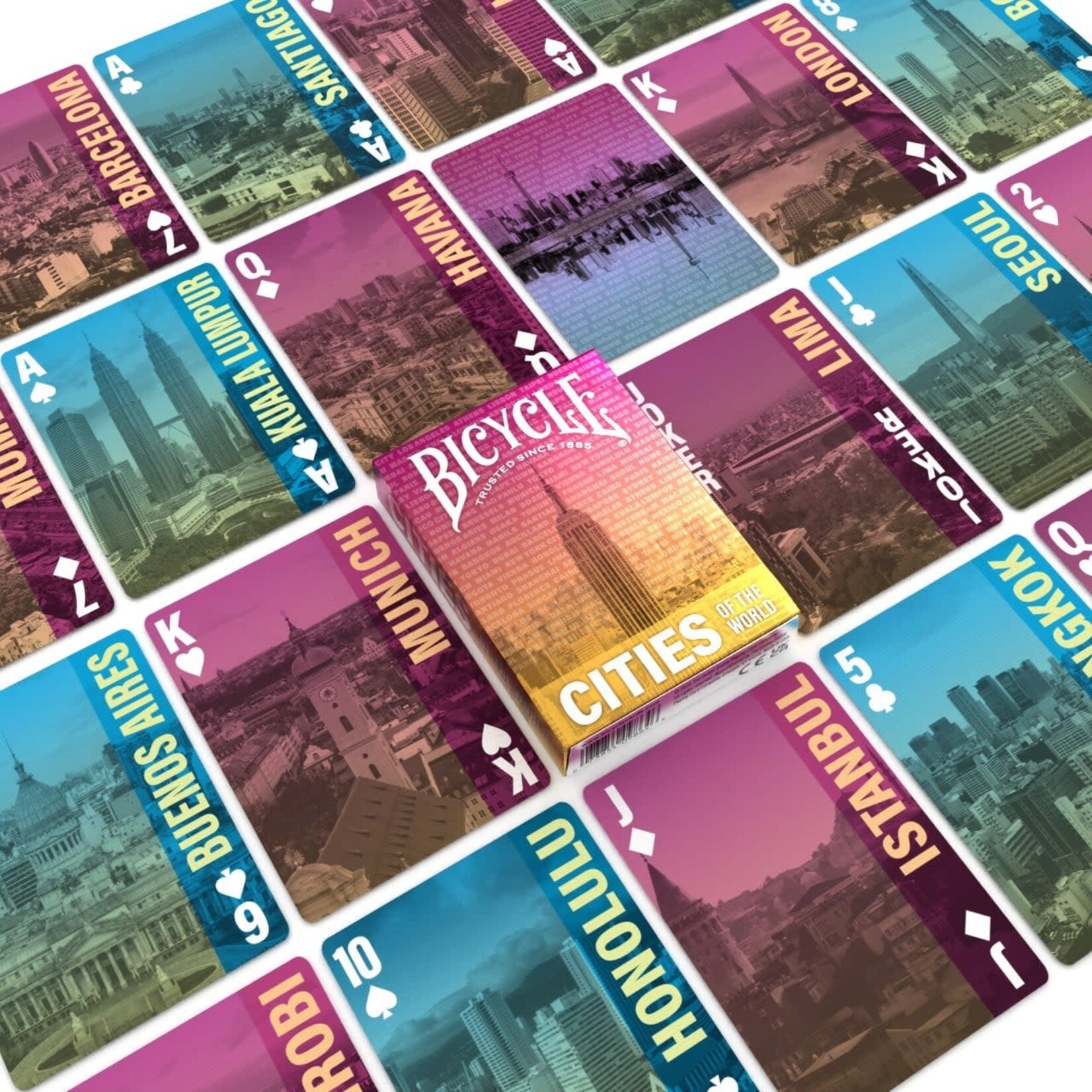 Bicycle Bicycle Playing Cards: Cities Of The World
