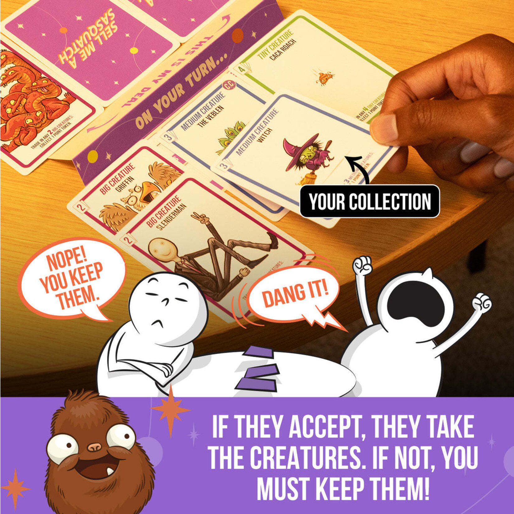 Exploding Kittens Sell Me A Sasquatch