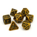 Die Hard Dice 7 Piece RPG Set - Mythica Battleworn Gold