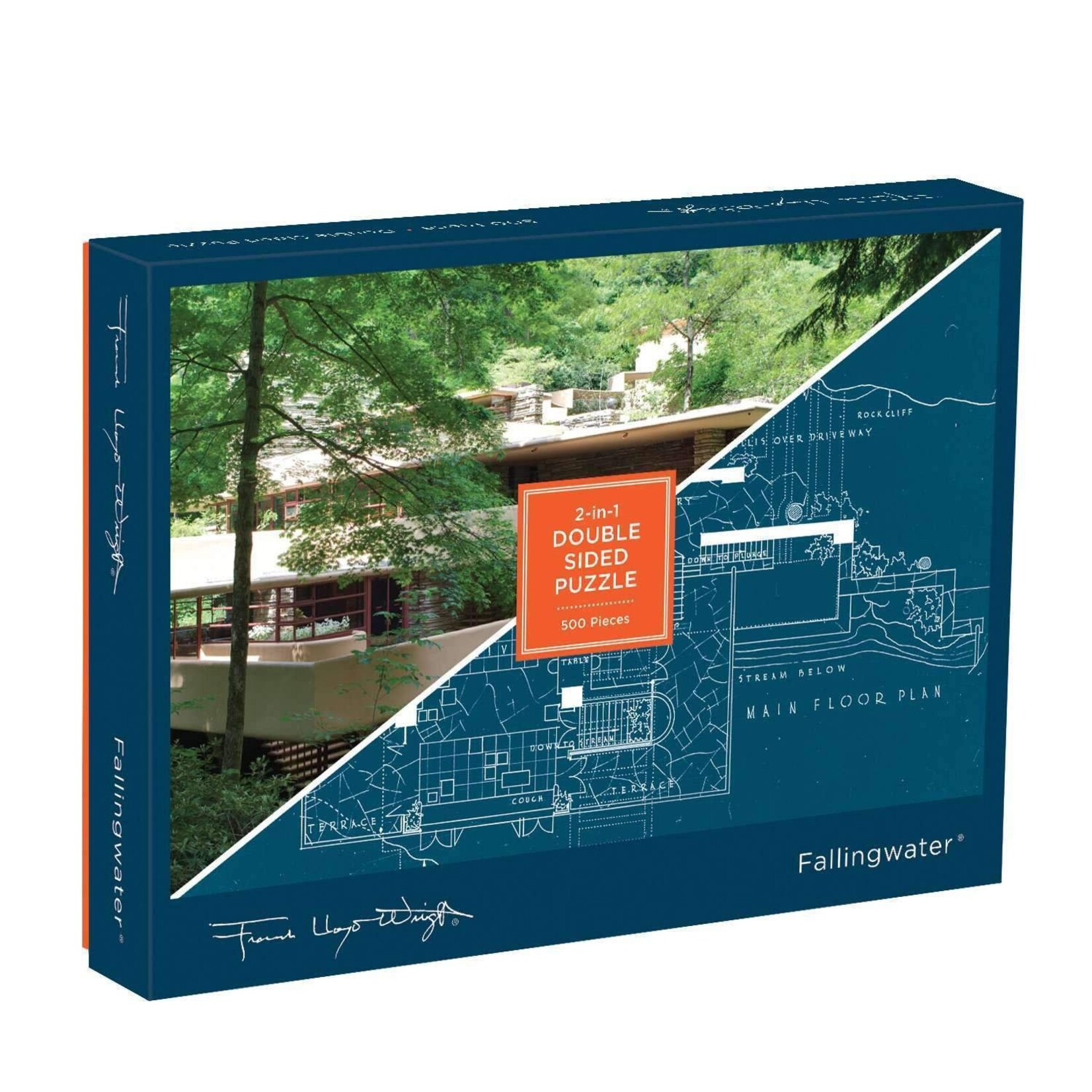 galison Fallingwater Double-Sided 500 Piece Jigsaw Puzzle