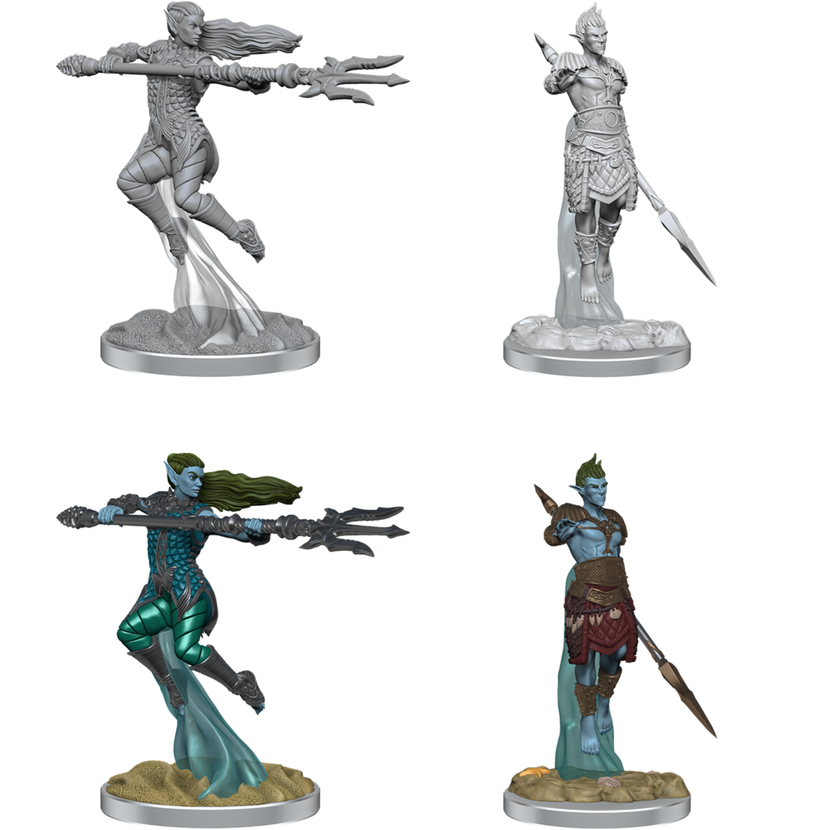 WizKids D&D Nolzur's Marvelous Miniatures: Sea Elf Fighters