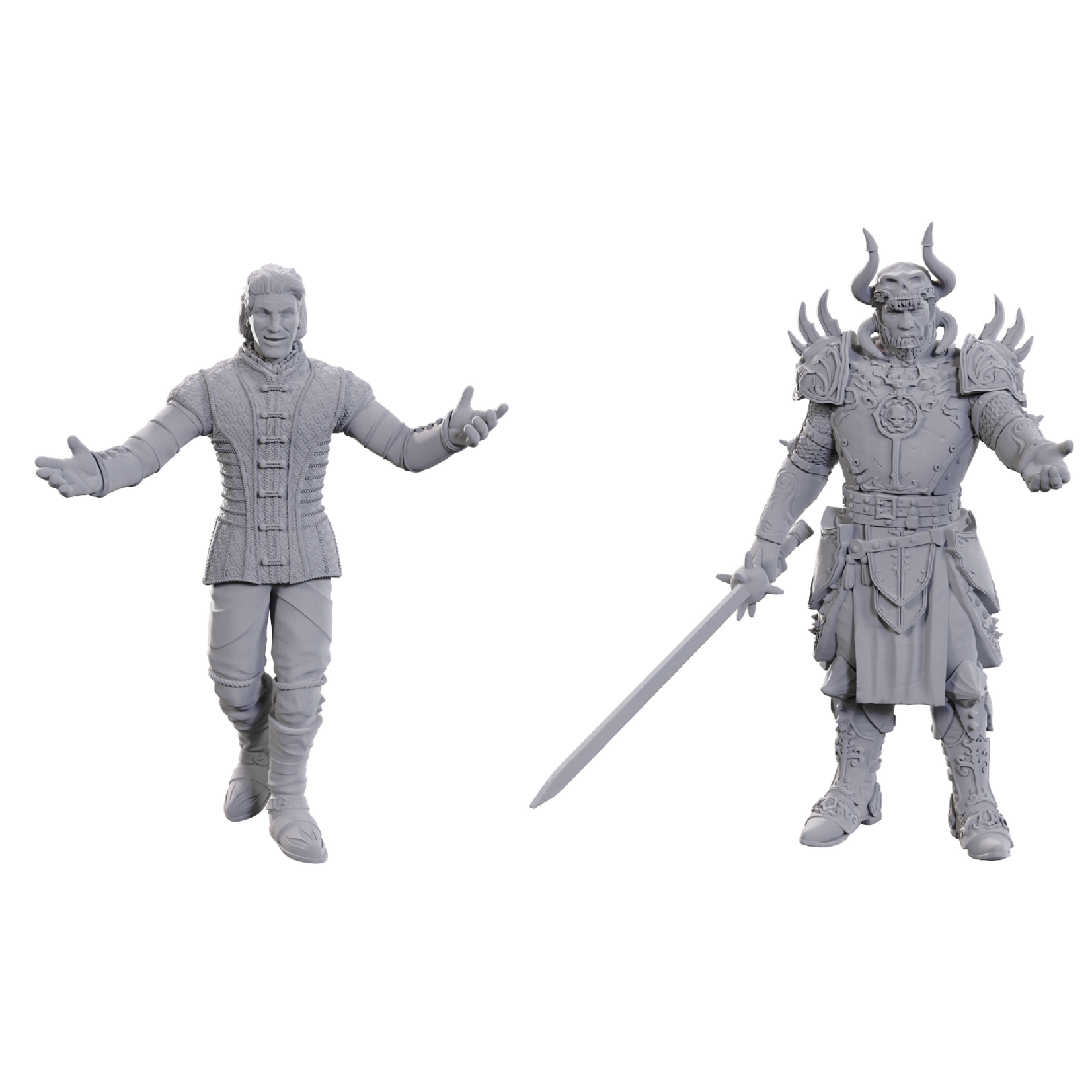 WizKids D&D Nolzur's Marvelous Miniatures: Baldur's Gate 3 - Sarevok Anchev & Raphael