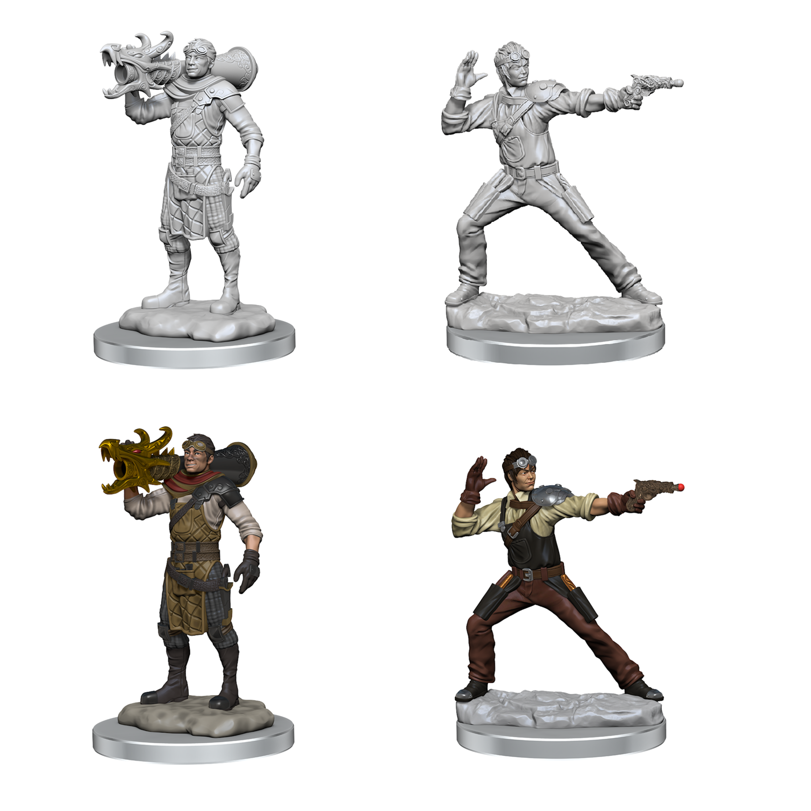 WizKids D&D Nolzur's Marvelous Miniatures: Human Artificer & Human Apprentice - Wave 19
