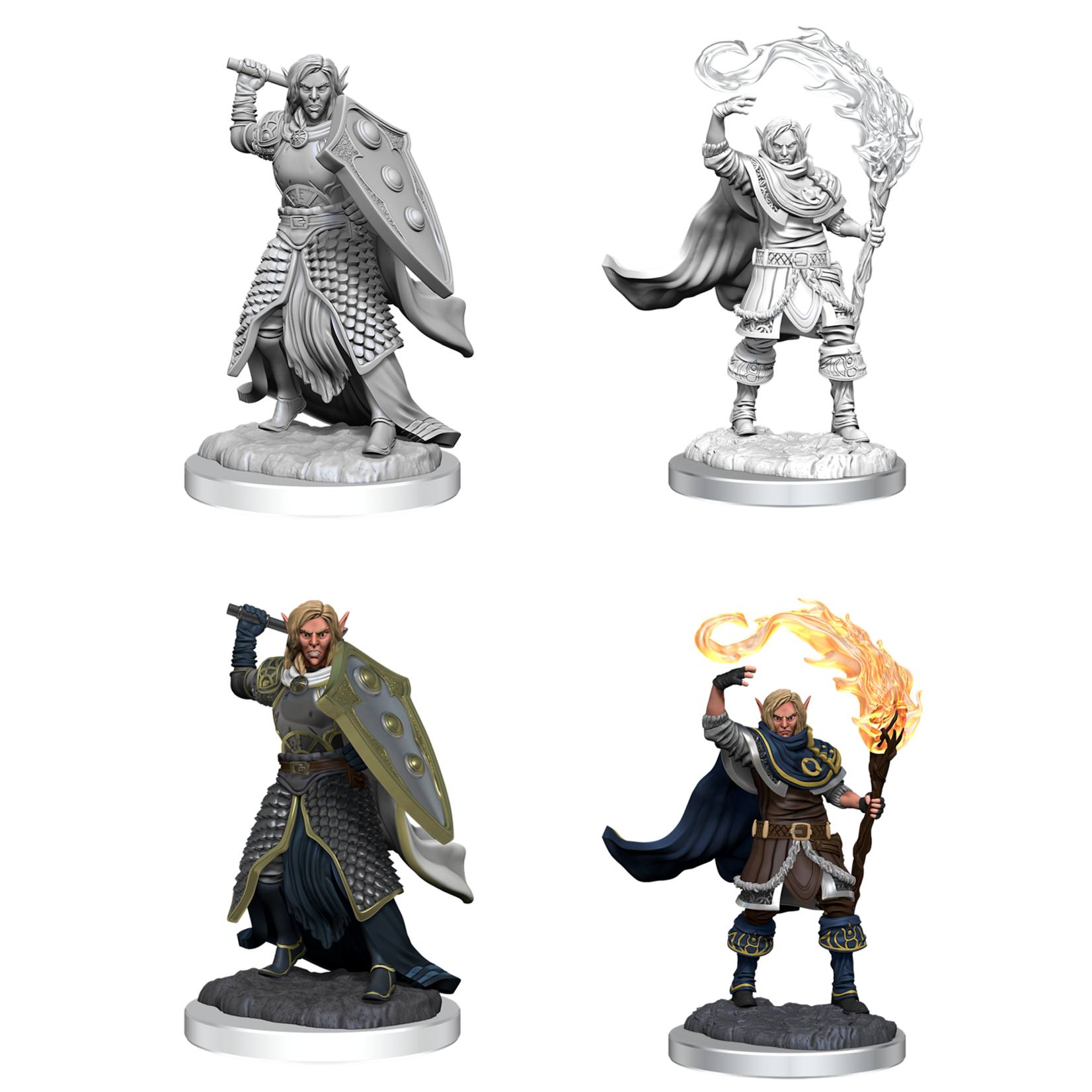 WizKids D&D Nolzur's Marvelous Miniatures: Elf Cleric Male - Wave 16