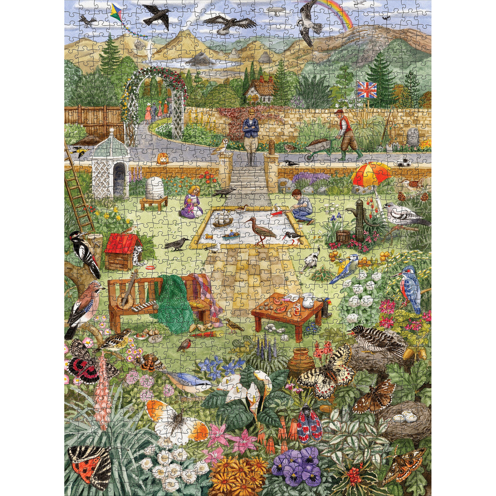 Pomegranate Gale Pitt: Alphabet Garden 1000-Piece Jigsaw Puzzle