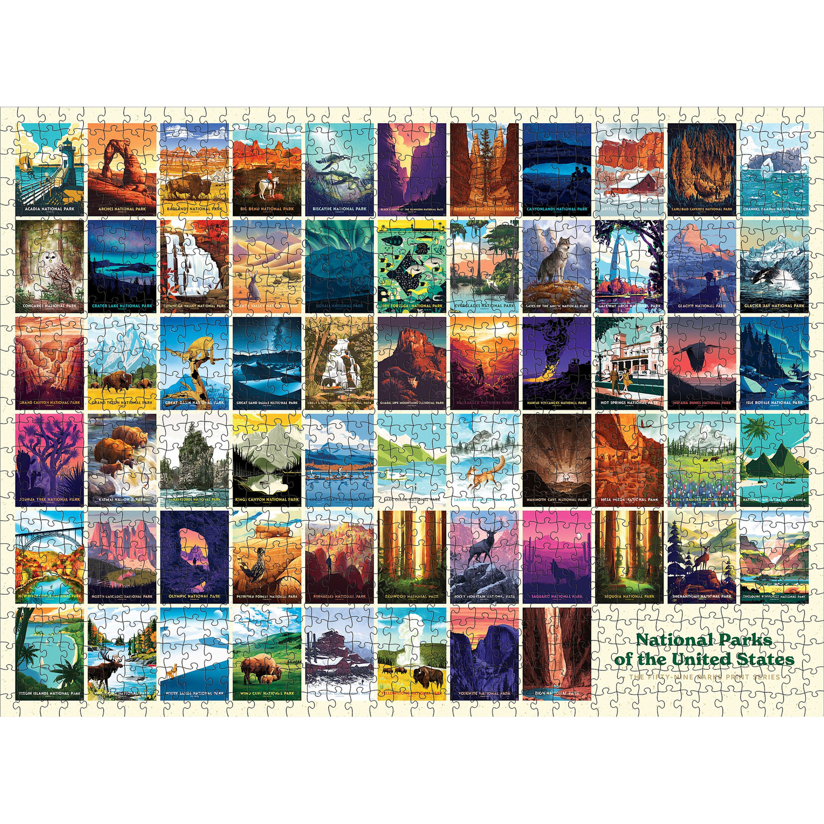 Pomegranate National Parks 1000-Piece Jigsaw Puzzle