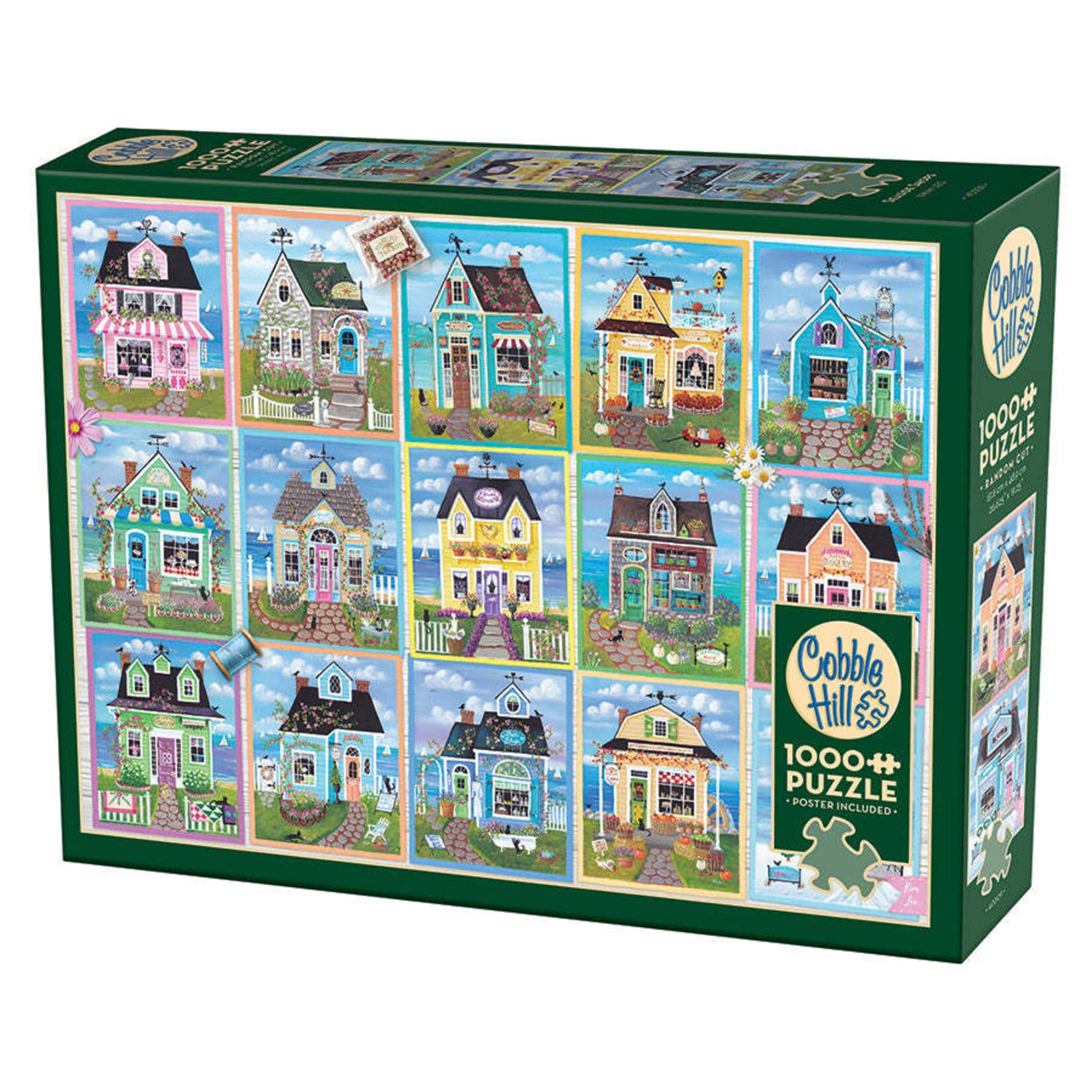 Cobble Hill Seaside Shops 1000 Piece Puzzle