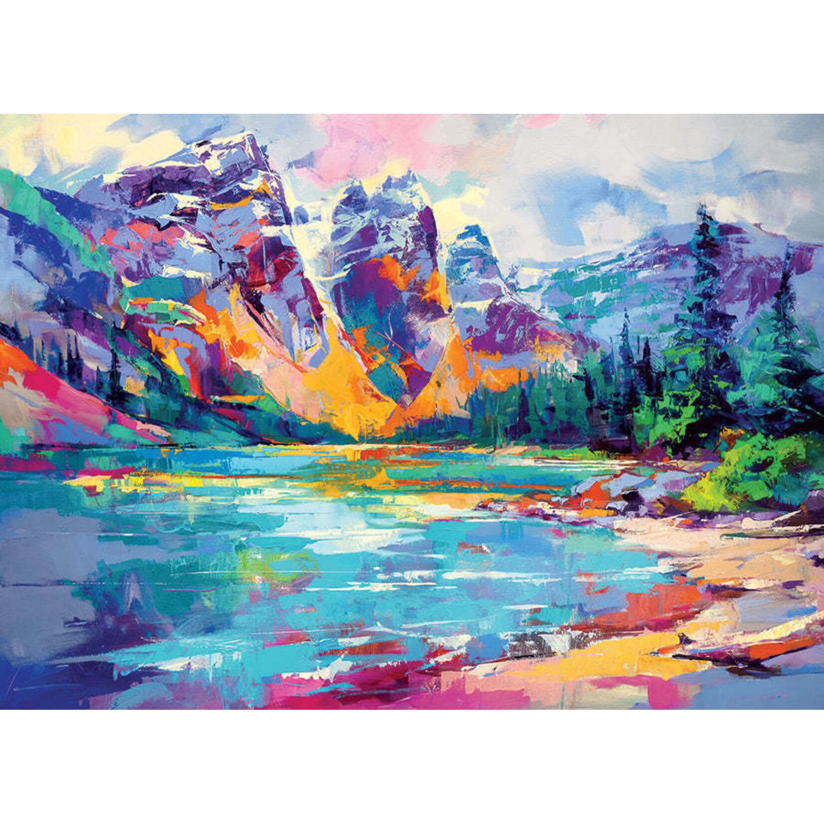 Cobble Hill Mountain Lake 1000 Piece Puzzle