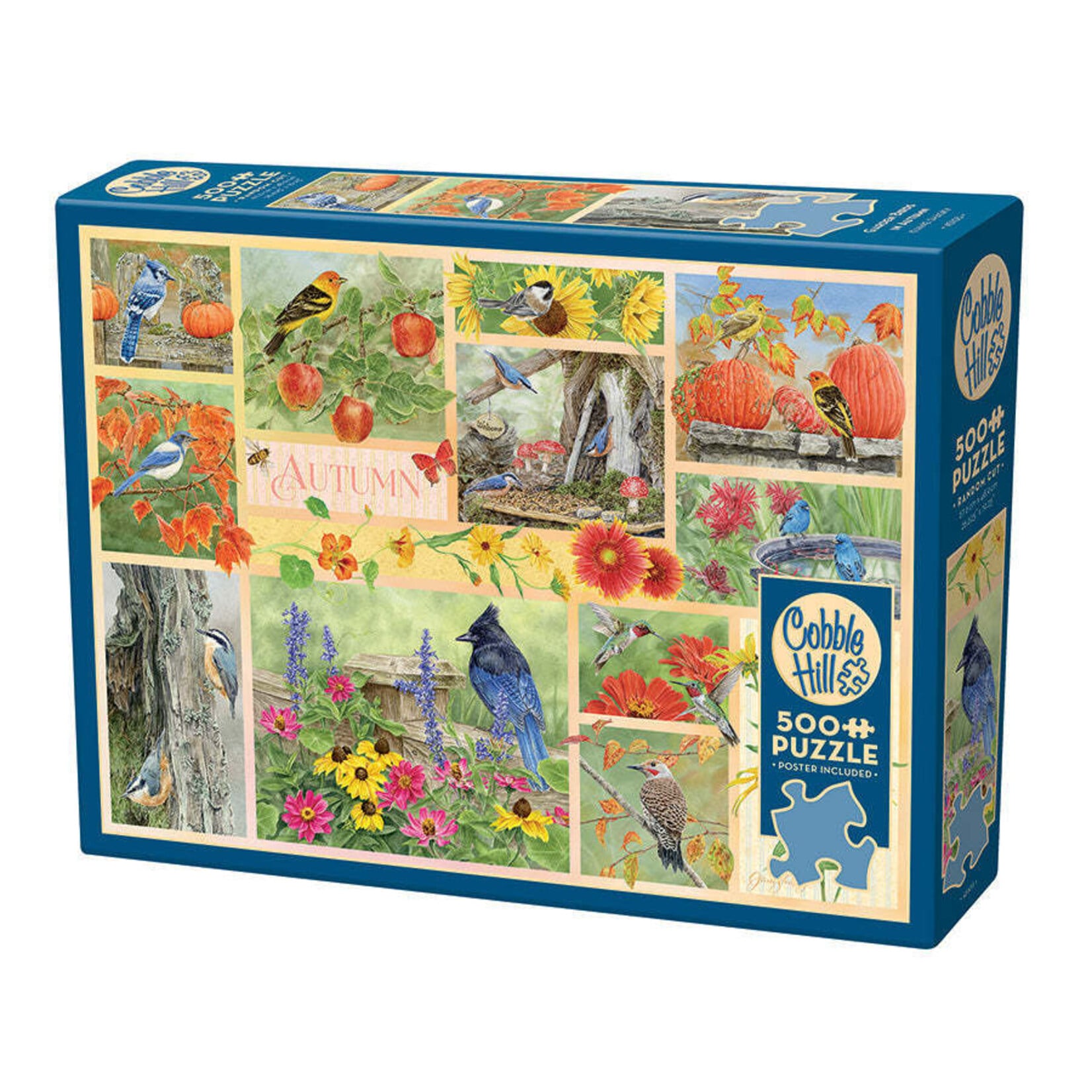 Cobble Hill Garden Birds in Autumn 500 Piece Puzzle
