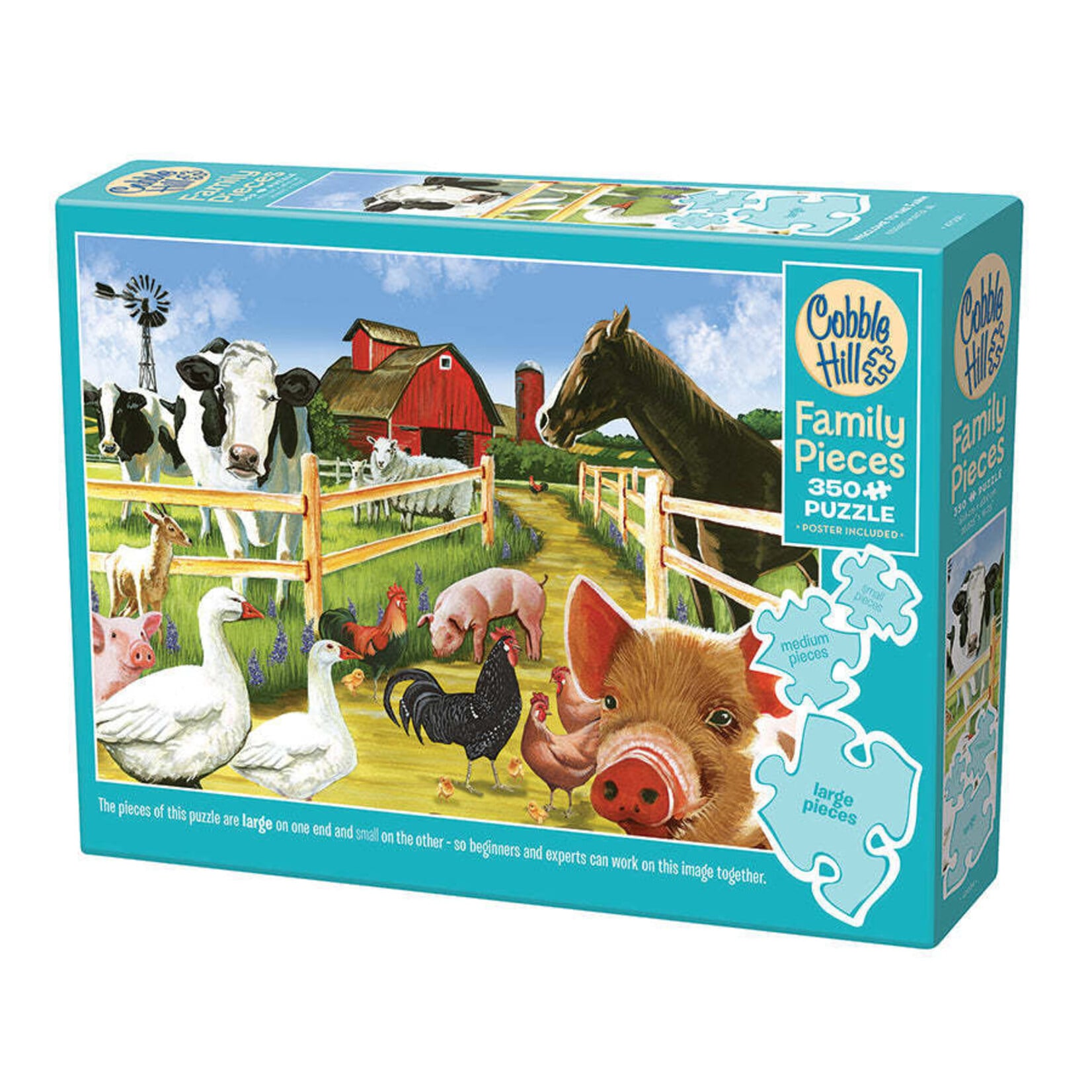 Cobble Hill Welcome to the Farm 350 Piece Family Puzzle