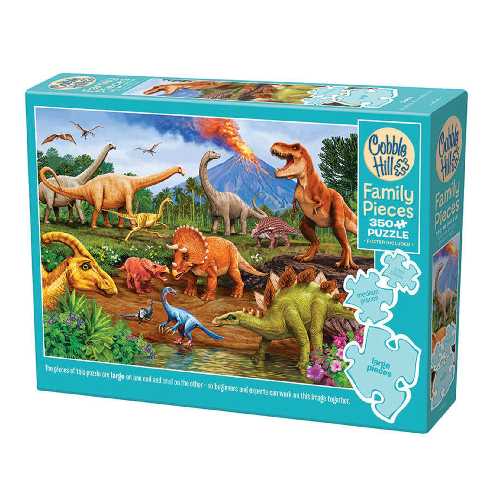 Cobble Hill Dinos 350 Piece Family Puzzle
