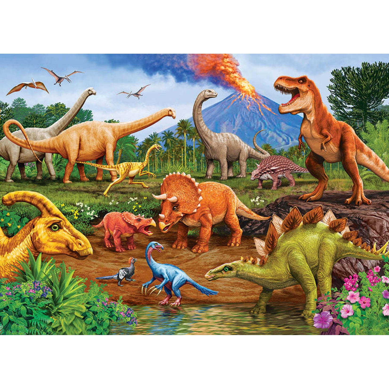 Cobble Hill Dinos 350 Piece Family Puzzle