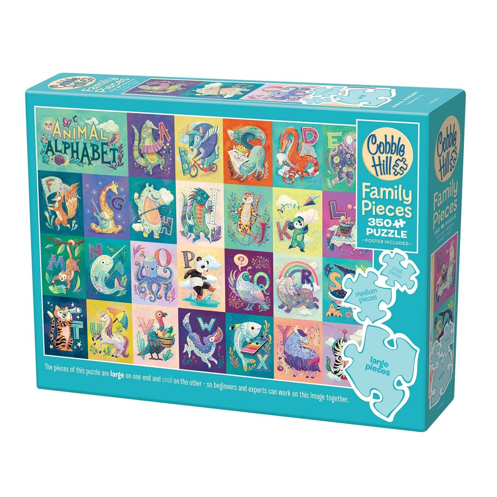 Cobble Hill Animal Alphabet 350 Piece Family Puzzle