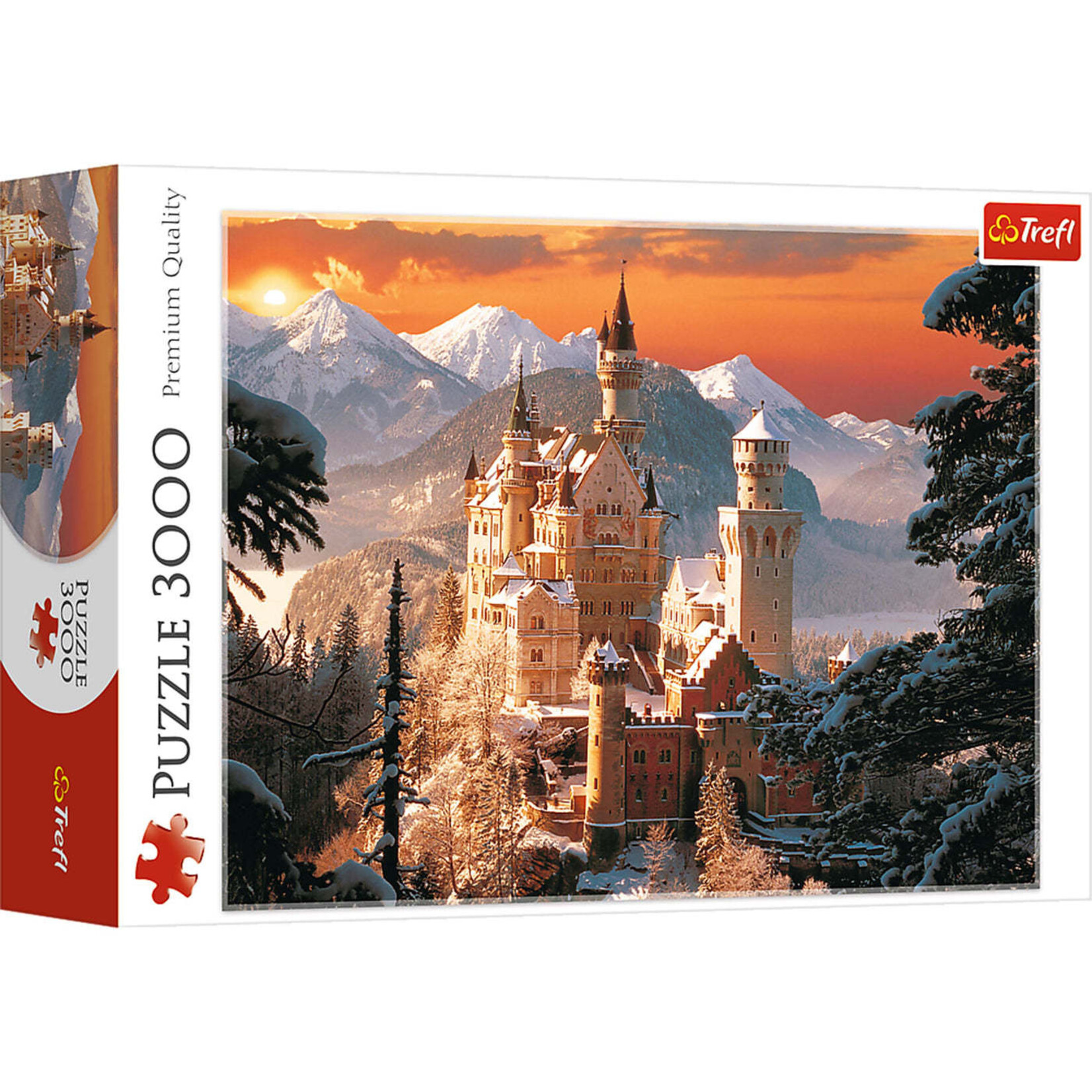 Trefl USA Wintry Neuschwanstein Castle Germany 3000 Piece Puzzle