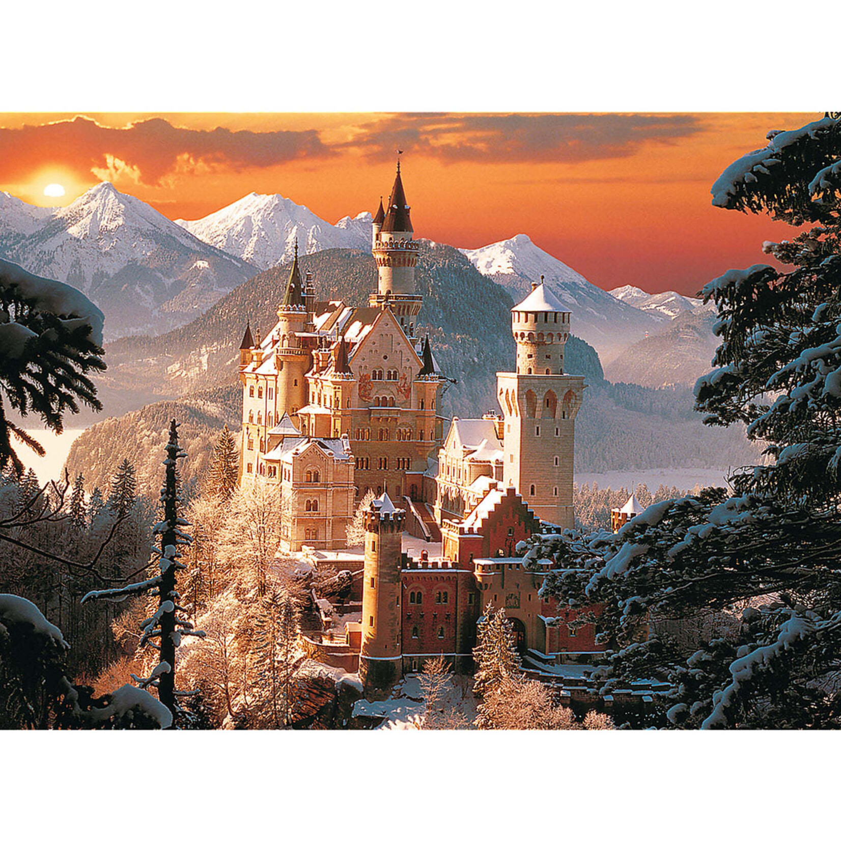 Trefl USA Wintry Neuschwanstein Castle Germany 3000 Piece Puzzle