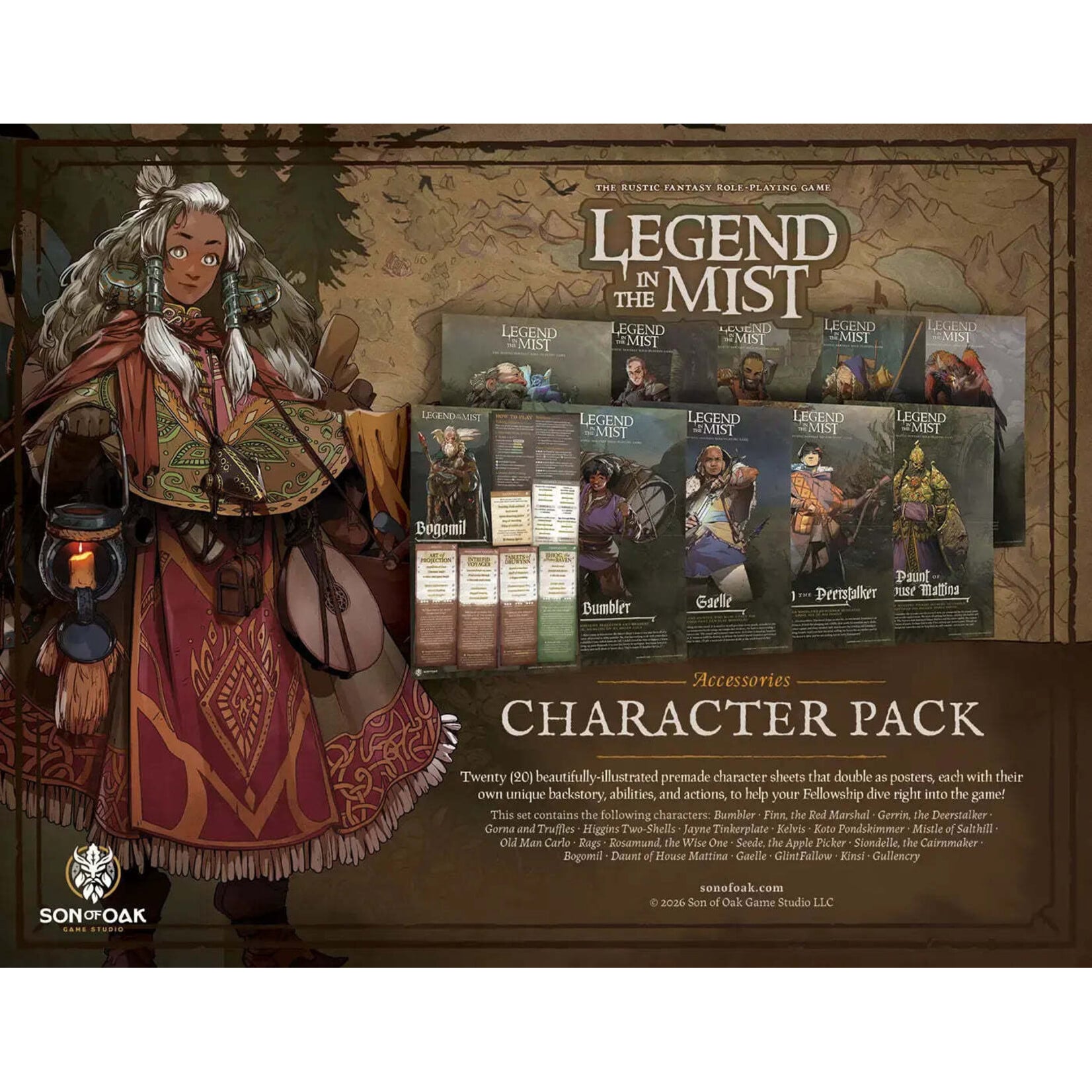 Son of Oak Legend in the Mist: Character Pack (20)