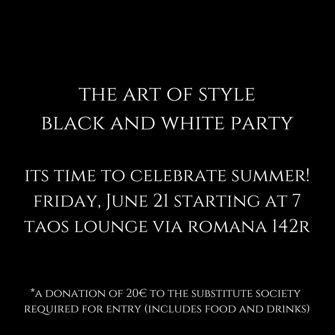 Black and White Party tonight!