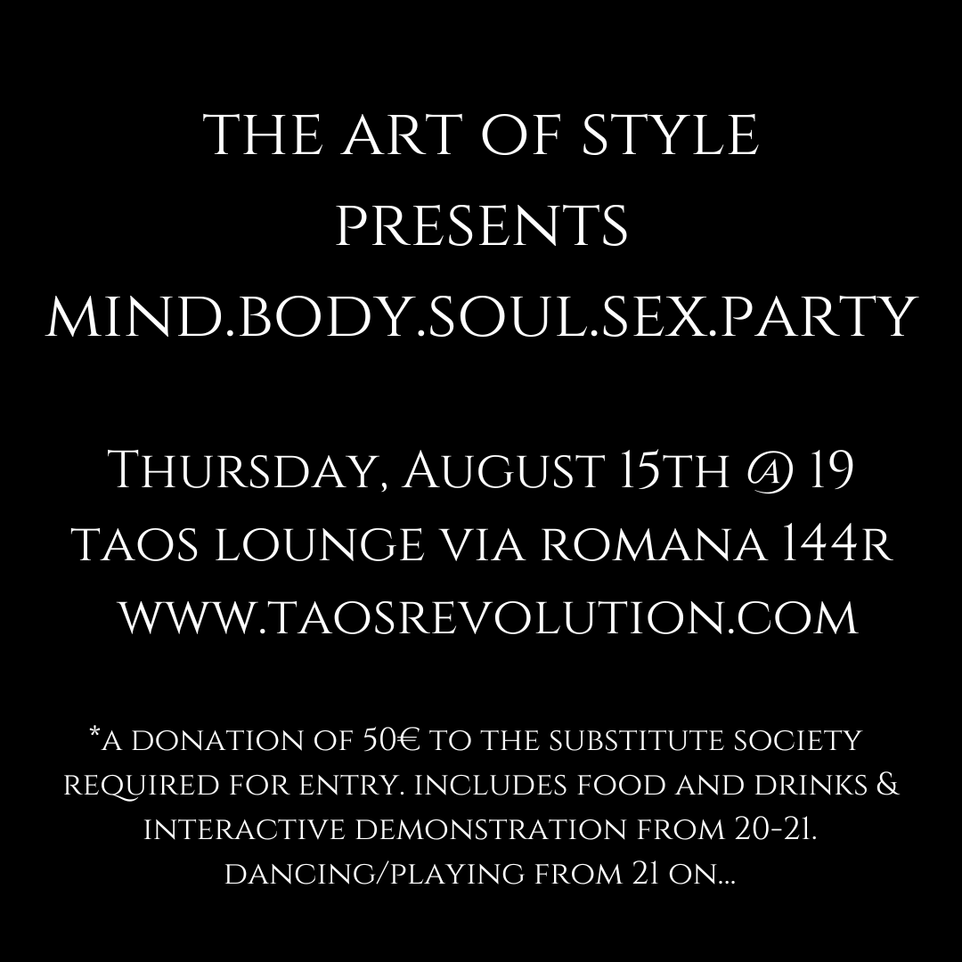 MIND.BODY.SOUL.SEX.PARTY TONIGHT!