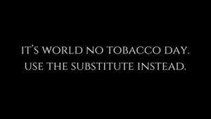 It's World No Tobacco Day.
