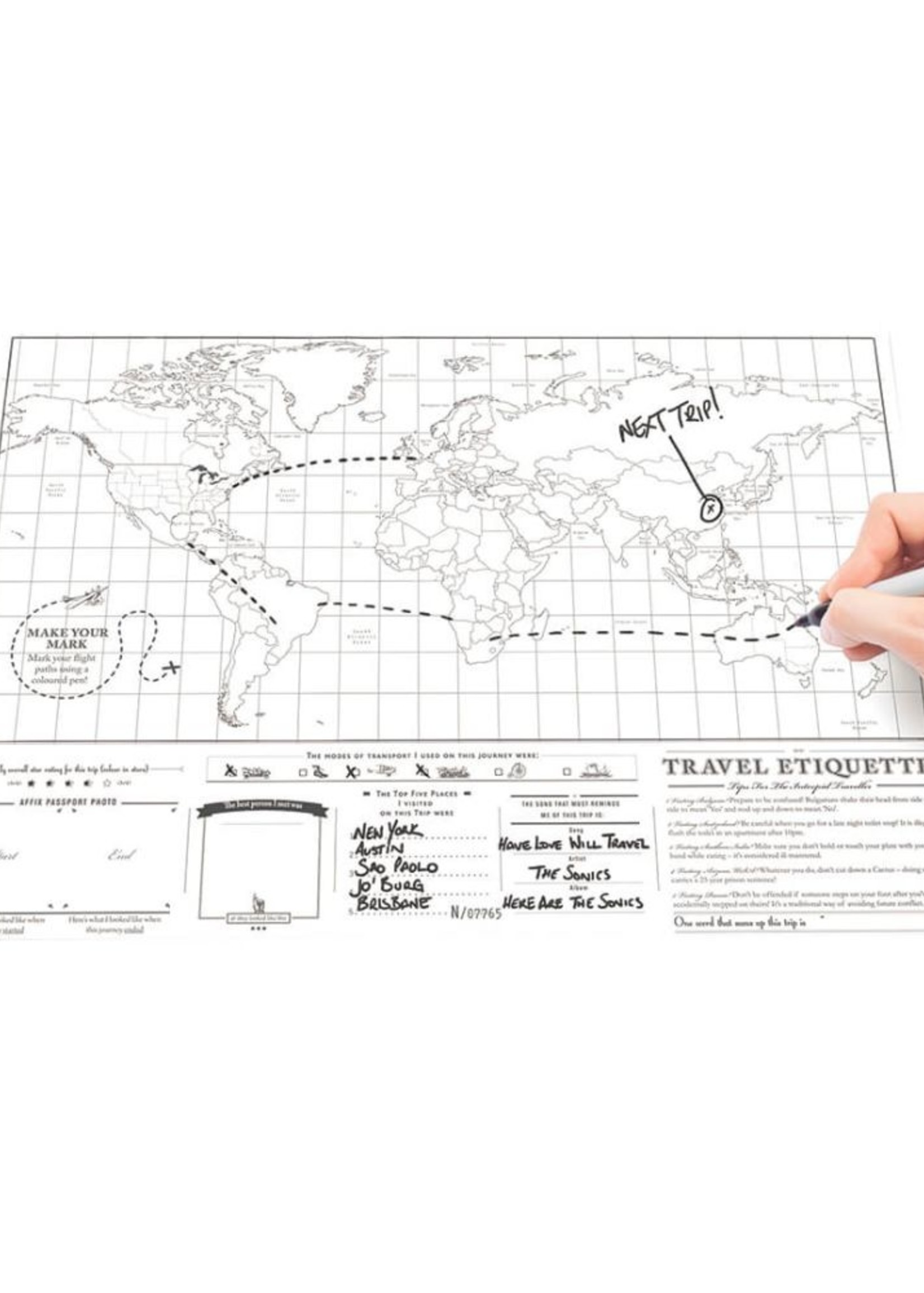 FK Living Scratch Map ® - Original Travel Edition