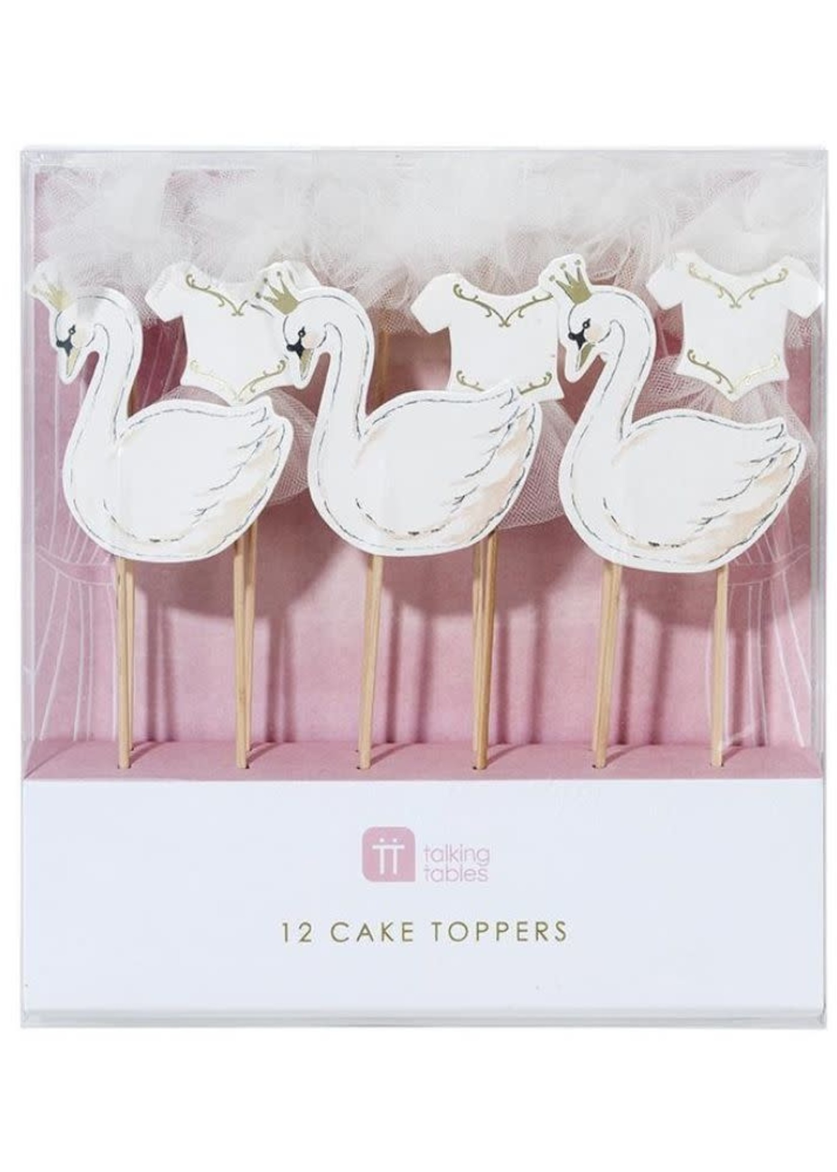 Creative Twist Events We Heart Swan Cake Toppers