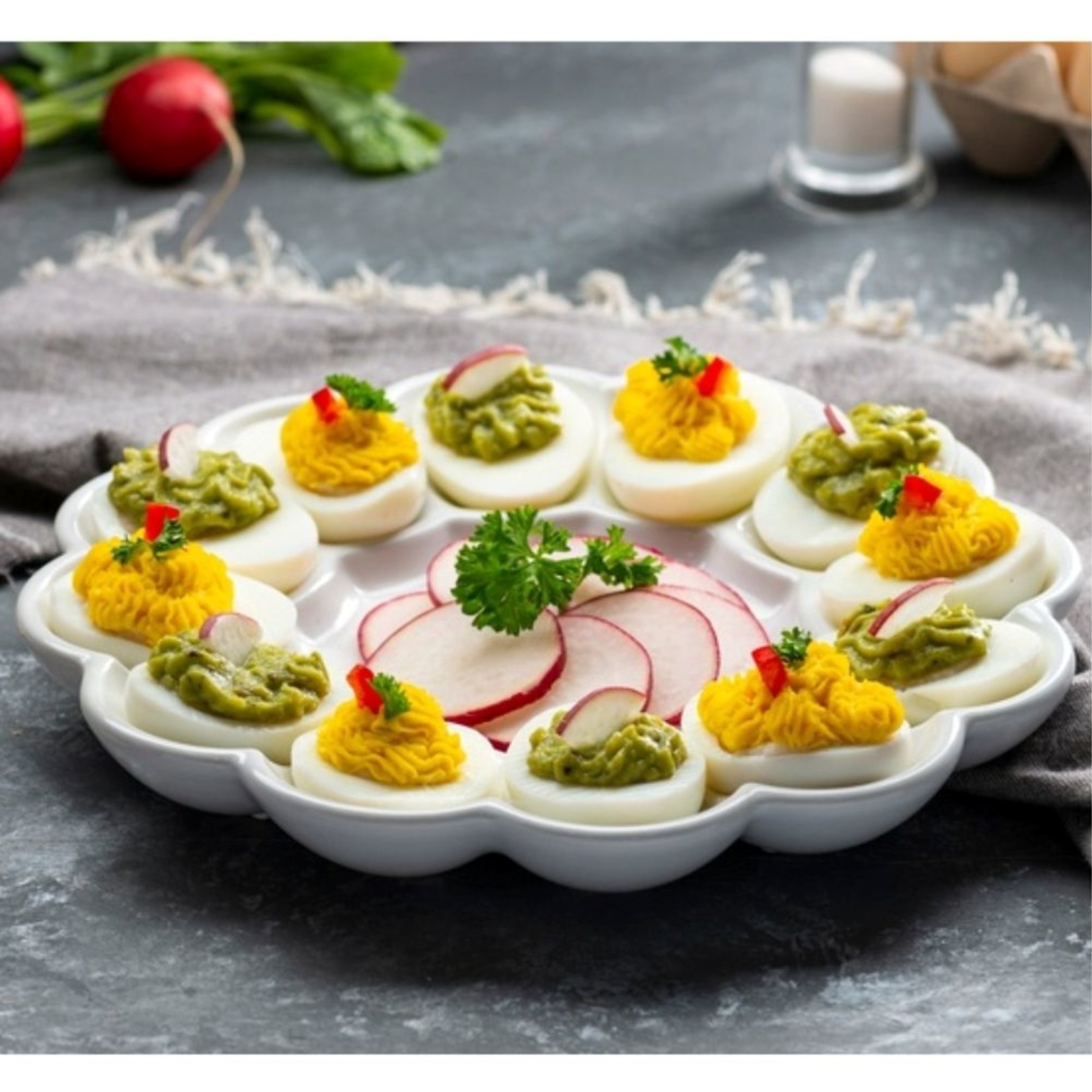 FK Living Kook Ceramic Egg Tray