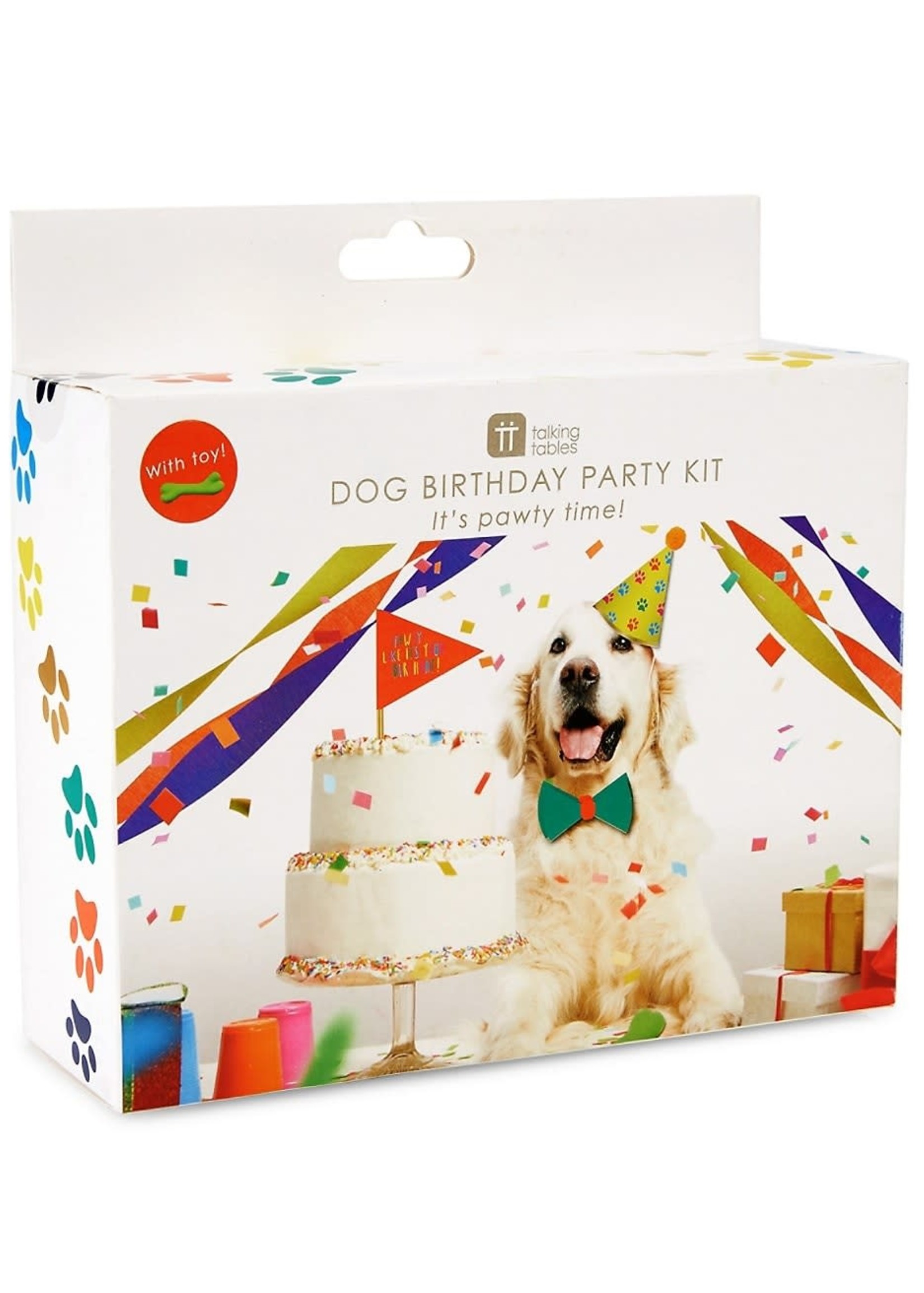 Creative Twist Events Dog Birthday Party Box with Toy