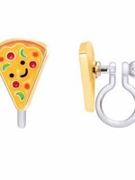 Creative Twist Events Clip on Cutie Earrings - Pizza Pizzazz