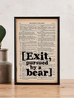 FK Living Shakespeare - Exit - Framed Quote Print