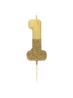 Creative Twist Events Gold Glitter Number Candle 1