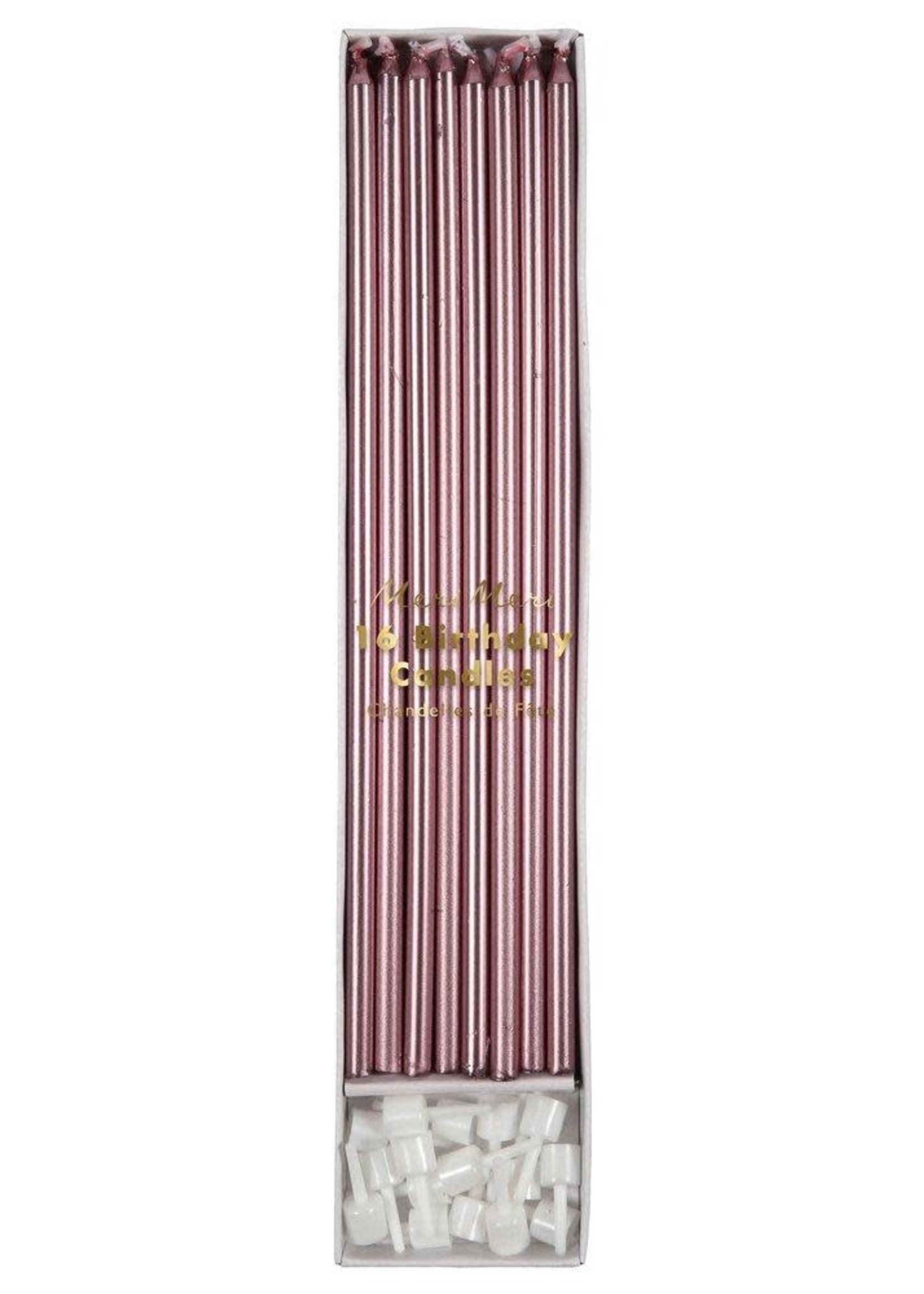 Creative Twist Events Metallic Pink Long Candles