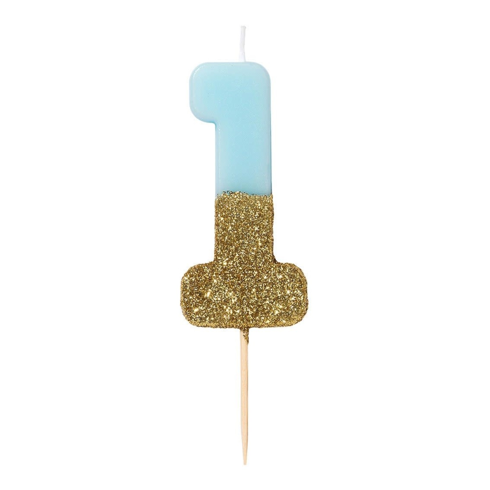 Creative Twist Events Number Candle Blue #1