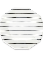 Creative Twist Events Ink Frenchie Striped Large Plates