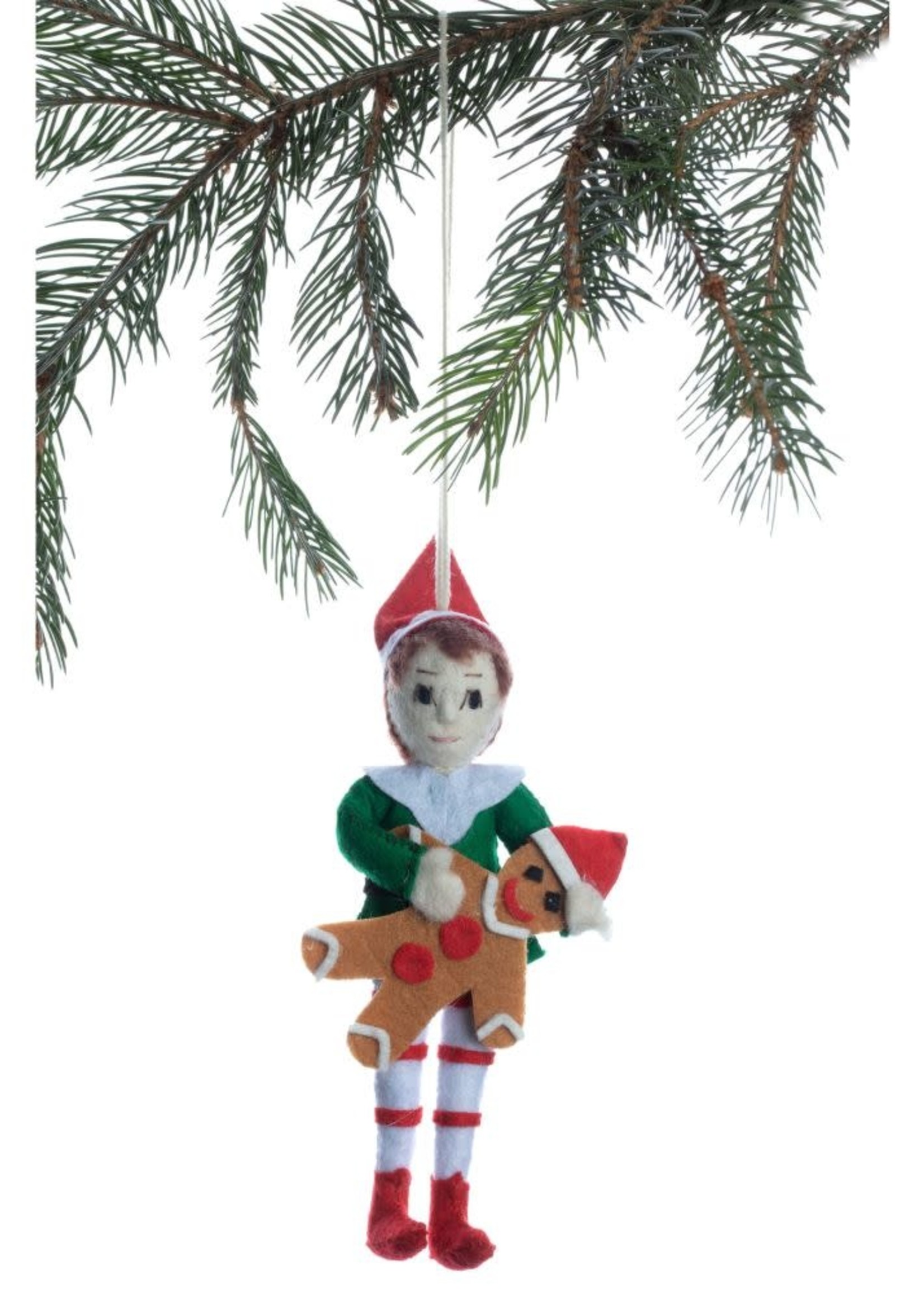 FK Living Elf Gingerbread Ornament
