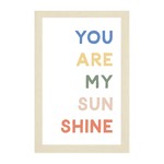love, june You Are My Sunshine Wall Art, 12x18