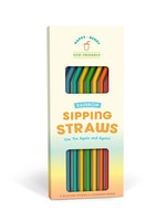 FK Living Rainbow Silicone Straws