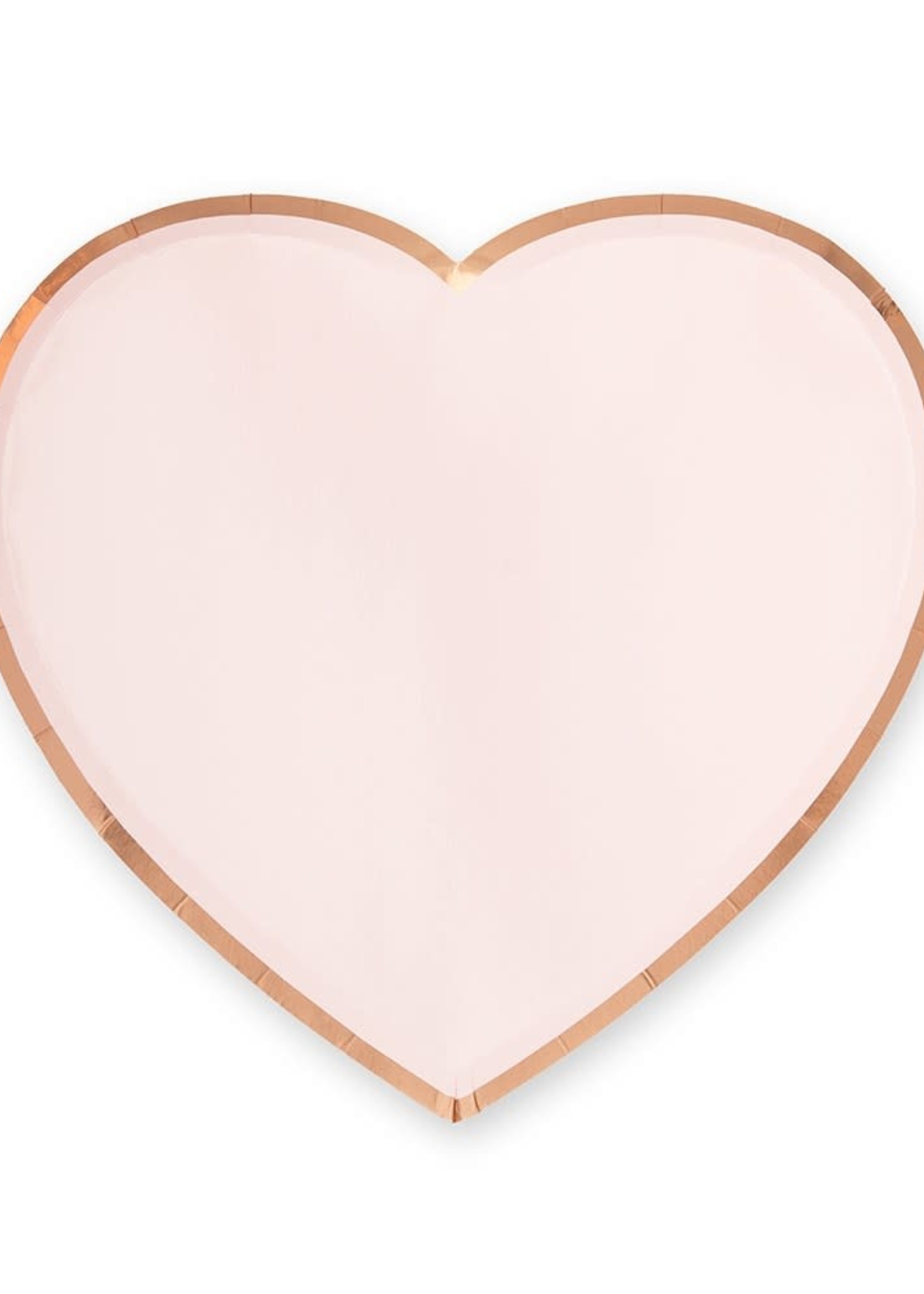 Creative Twist Events Large Heart Plates - Rose Gold