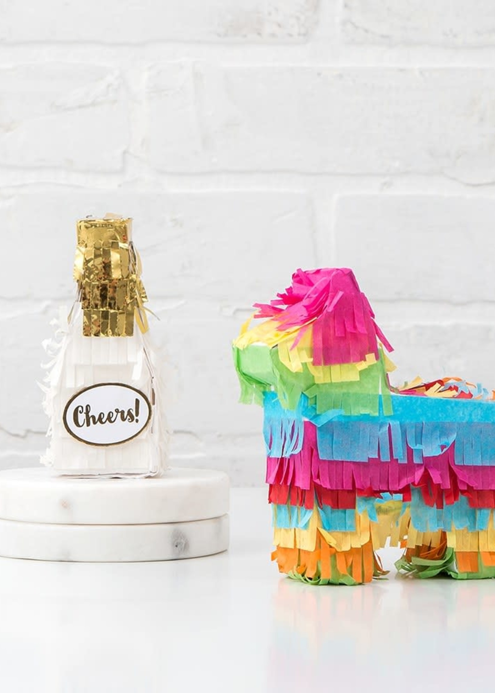 Creative Twist Events Mini Piñata Favor Box - Champagne Bottle