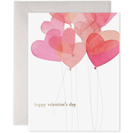 love, june Valentine Balloons Greeting Card