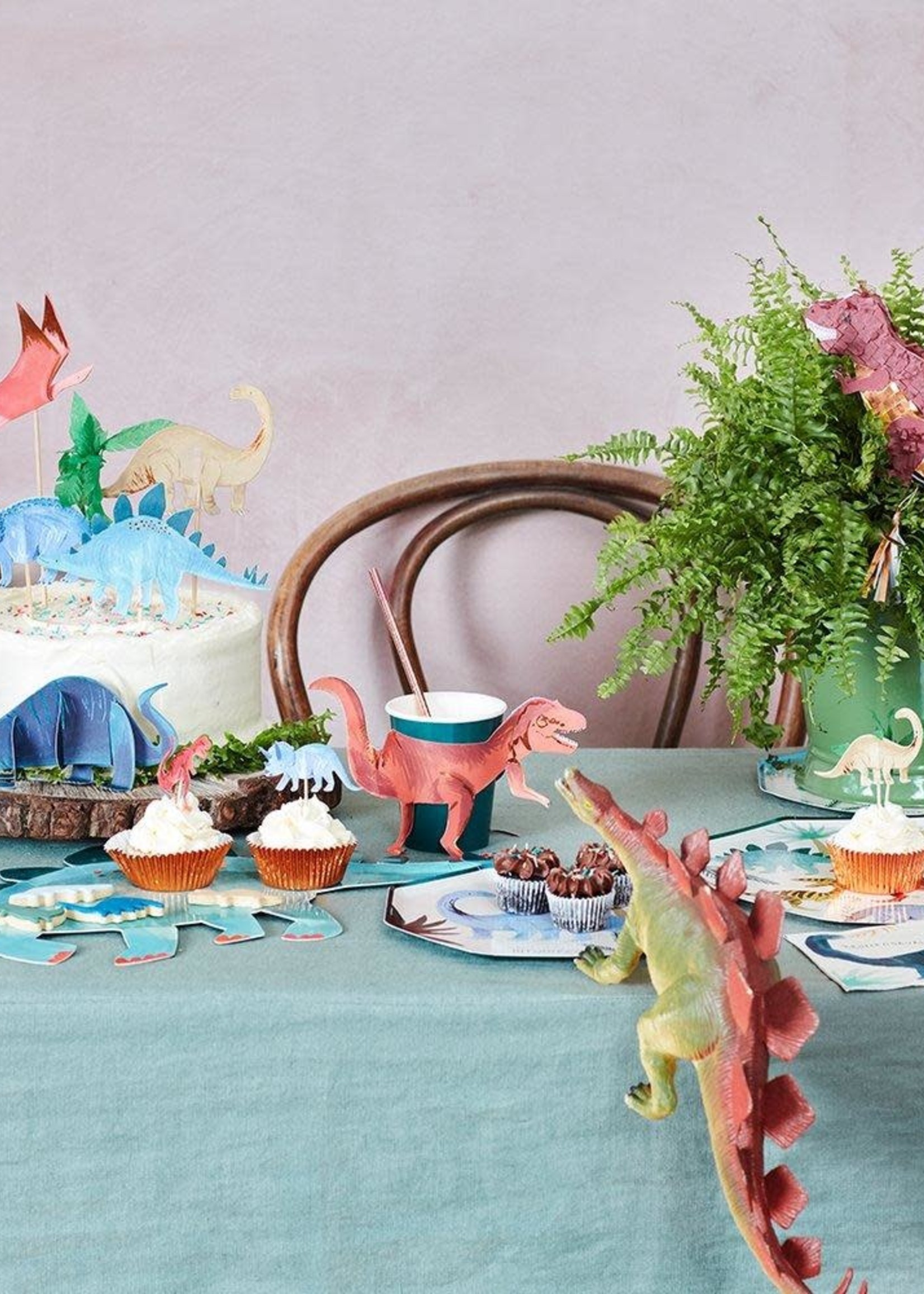 Creative Twist Events Dinosaur Kingdom Cake Toppers