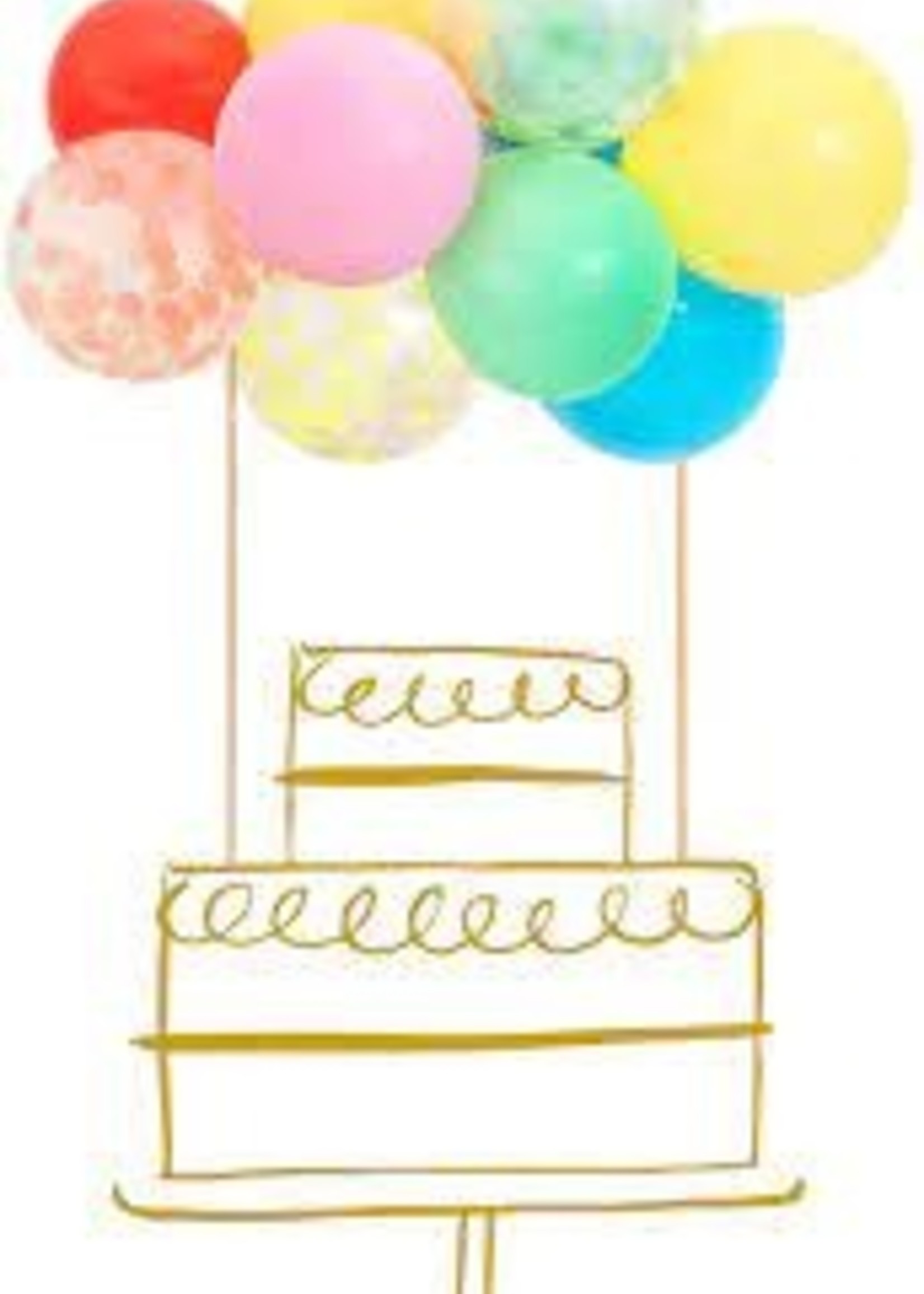 Creative Twist Events Rainbow Balloon Cake Topper Kit