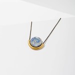 love, june Sun and Moon Necklace - Lapis